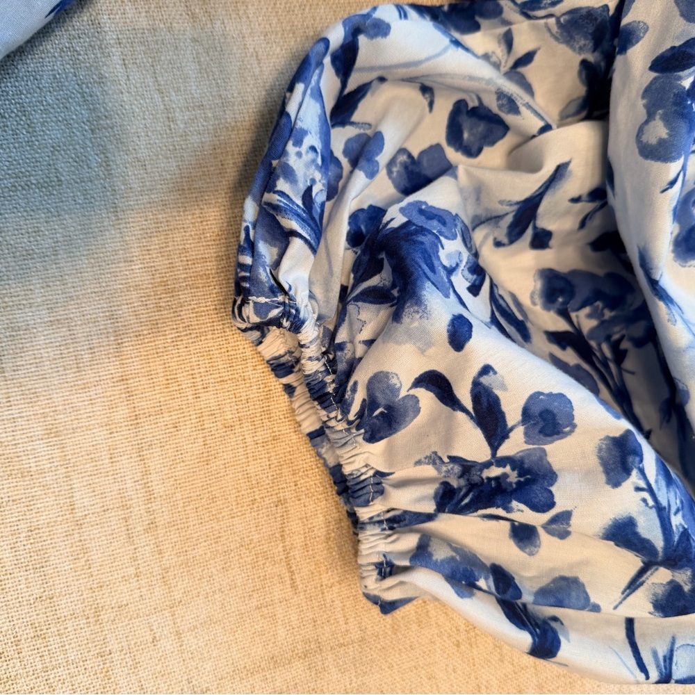 Abercrombie & Fitch Blue and White Floral Mini Dress - Picture 14 of 14